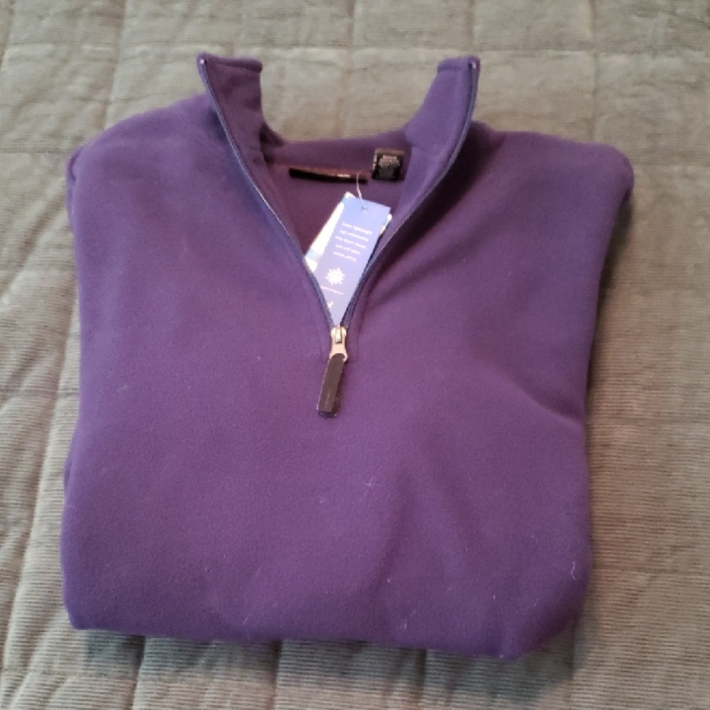 Men's Navy Blue Half-Zip Sweater